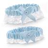 Blue Heart Keep/Throw Garter Set