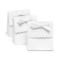 White Scalloped Favor Boxes