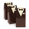 Brown Tuxedo Favor Boxes