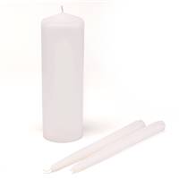 Basic White Unity Candle Set