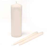 Basic Ivory Unity Candle Set