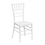 Elegance White Resin Stacking Chiavari Chair
