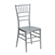 Flash Elegance Silver Resin Stacking Chiavari Chair