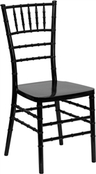 Flash Elegance Black Resin Stacking Chiavari Chair