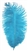 17"-21" Ostrich Feathers - Turquoise (Pack of 12)