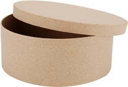 Paper Mache Round Box 7.5"
