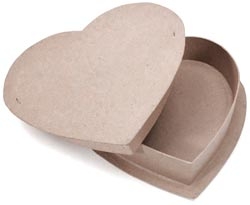 Paper Mache Heart Box