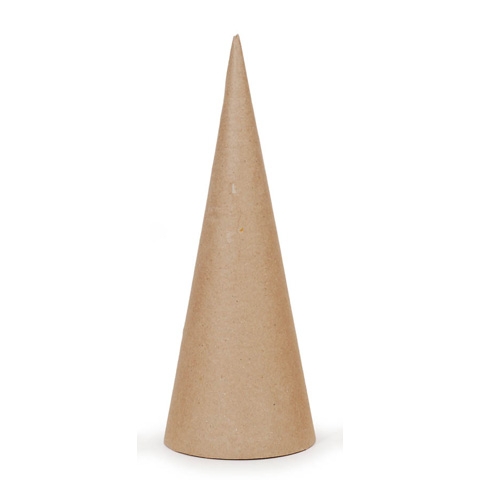 Paper Mache Cone With Open Bottom - 10.63 x 4 inches