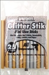 Mini Glue Glitter Sticks 4" Gold/Silver