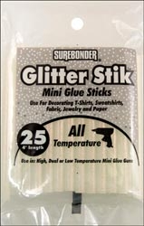 Mini Glitter Glue Sticks - Opal/Glitter