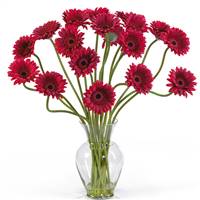 Gerber Daisy Liquid Illusion Silk Flower Arrangement