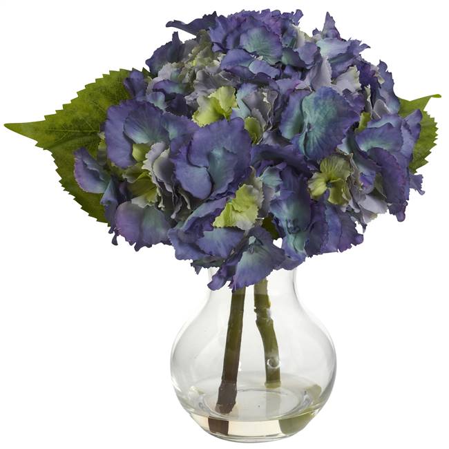 Blooming Hydrangea w/Vase Arrangement