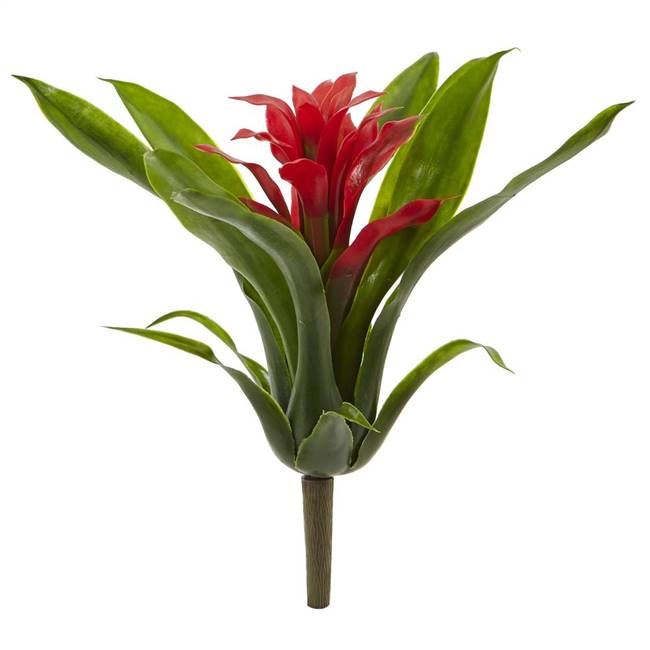 10" Bromeliad Artificial Flower (Set of 6)