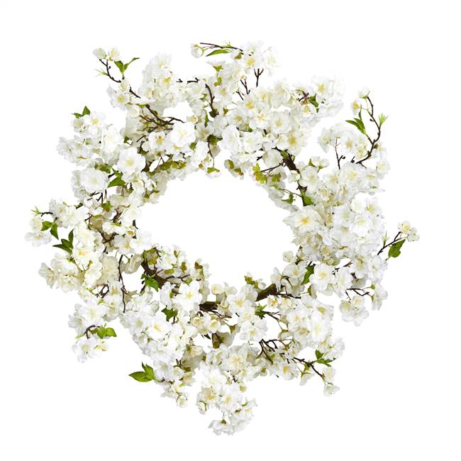 24" Cherry Blossom Wreath