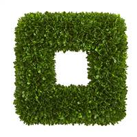 17" Tea Leaf Square Wreath UV Resistant (Indoor / Outdoor)