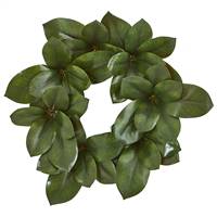 22” Magnolia Leaf Artificial Wreath