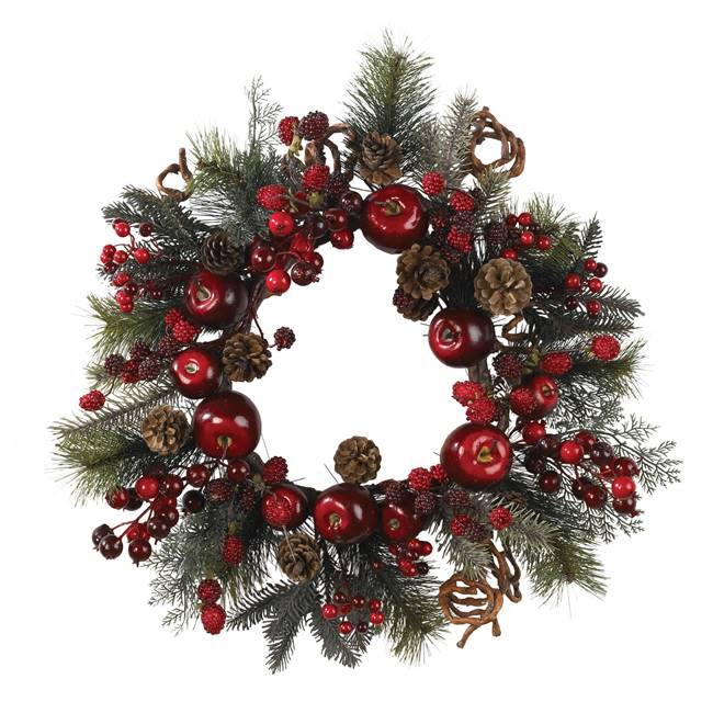 22" Apple Berry Wreath