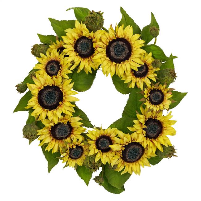 22" Sunflower Wreath