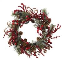 24” Assorted Berry Wreath