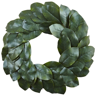 24” Magnolia Leaf Wreath