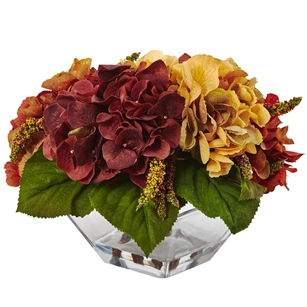 Autumn Hydrangea Berry w/Vase