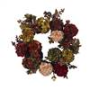 22" Autumn Hydrangea Peony Wreath