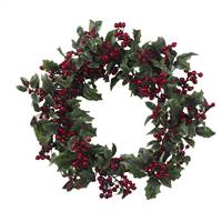 24" Holly Berry Wreath