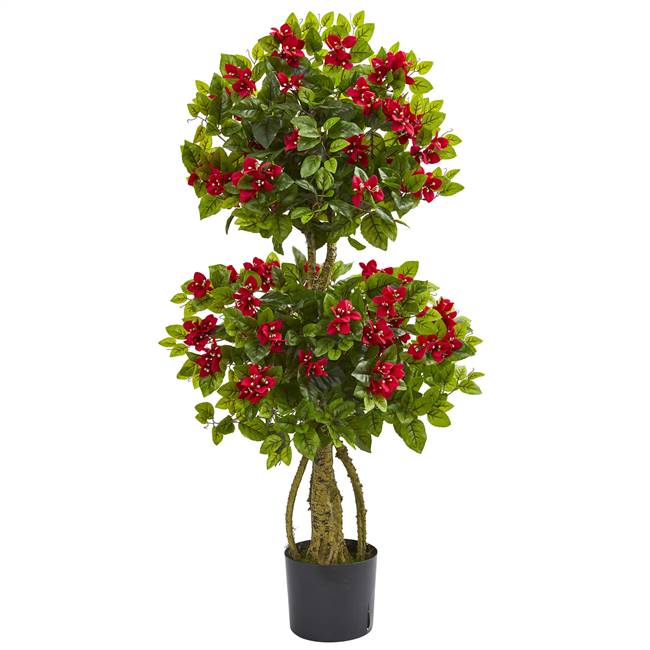 4' Double Bougainvillea Artificial Topiary Tree