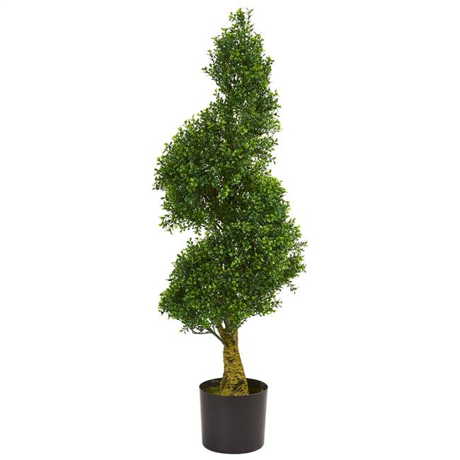 4' Spiral Boxwood Artificial Tree UV Resistant (Indoor/Outdoor)