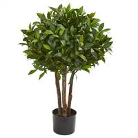 37” Bay Leaf Topiary Artificial Tree