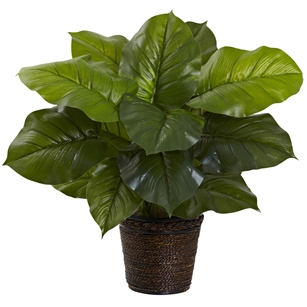 29" Large Leaf Philodendron Silk Plant (Real Touch)