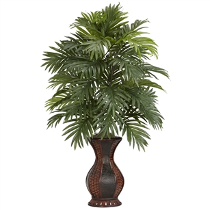 Areca Palm w/Urn Silk Plant