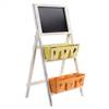 31” Farmhouse Multipurpose Bin and Chalkboard Stand