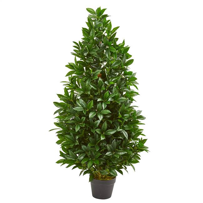 4’ Bay Leaf Artificial Topiary Tree UV Resistant (Indoor/Outdoor)