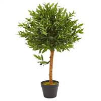 34” Olive Topiary Artificial Tree UV Resistant (Indoor/Outdoor)