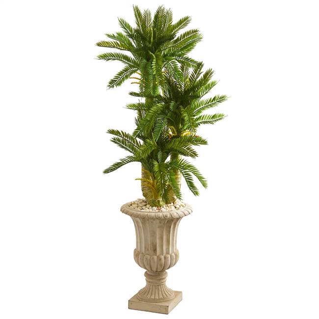 5’ Triple Cycas Artificial Plant in Urn