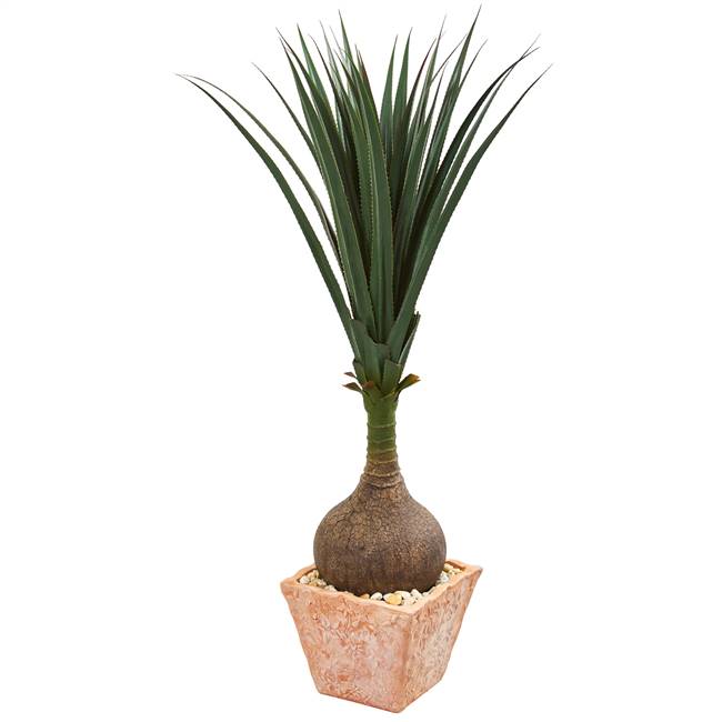 58” Yucca Artificial Plant in Terra Cotta Planter