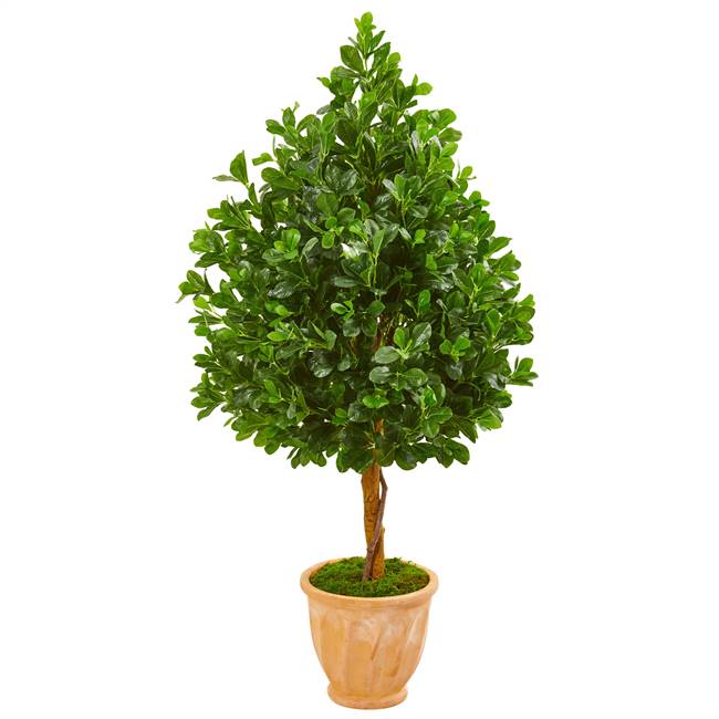 58” Evergreen Artificial Tree in Terra Cotta Planter