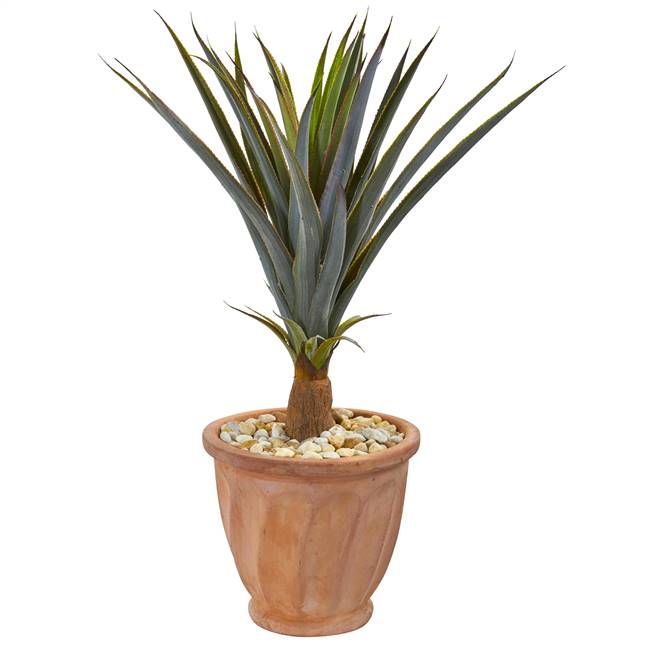 32” Agave Succulent Artificial Plant in Terra Cotta Planter