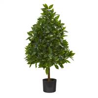 3’ Sweet Bay Cone Topiary Artificial Tree