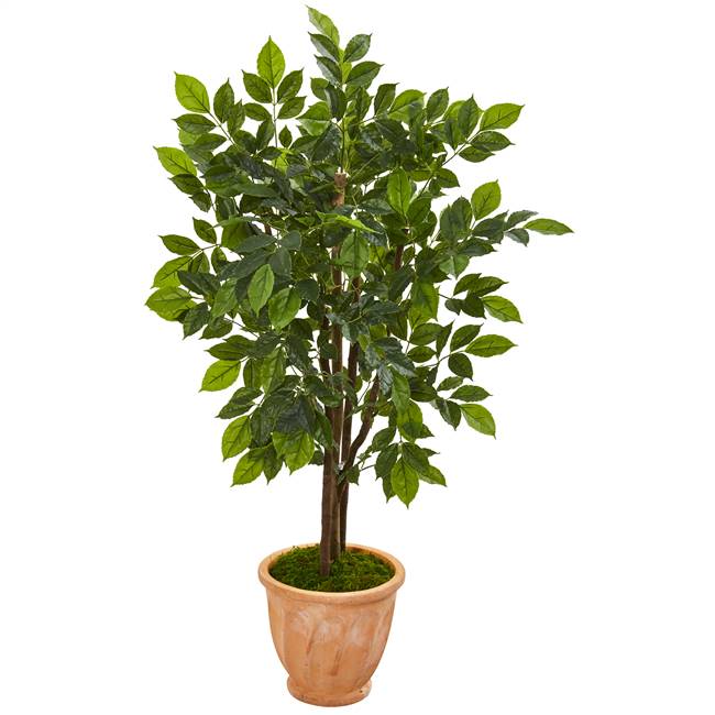 53” River Birch Artificial Tree in Terra Cotta Planter