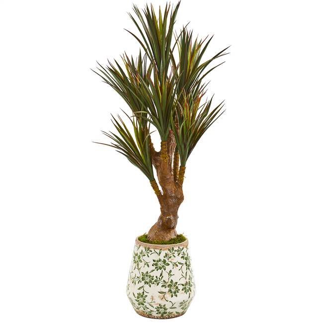 49” Yucca Artificial Tree in Planter UV Resistant (Indoor/Outdoor)