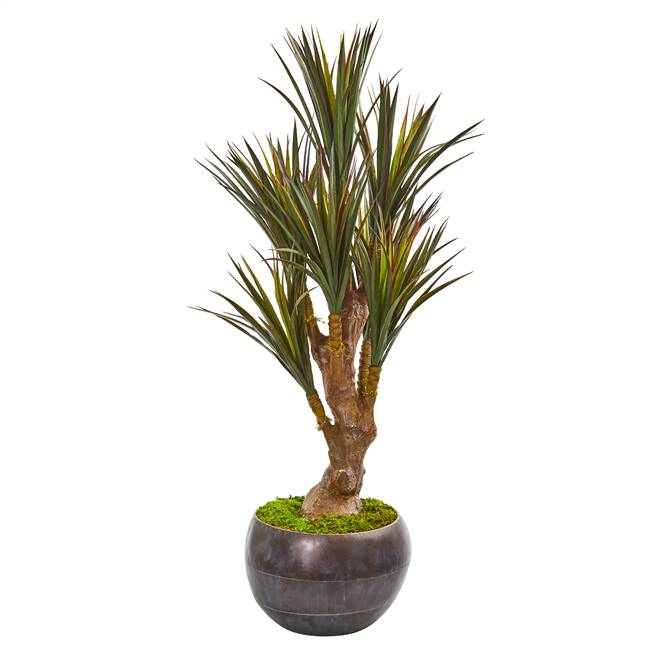 47” Yucca Artificial Tree in Decorative Planter UV Resistant (Indoor/Outdoor)
