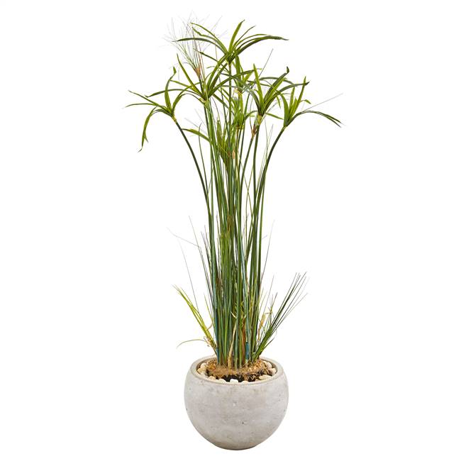 45” Papyrus Artificial Plant in Sand Colored Planter