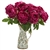 18” Peony Artificial Arrangement in Floral Pitcher