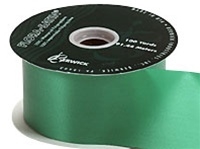 Ribbon #40 Emerald Florasatin 100 Yd