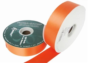 Ribbon #9 Orange Florasatin Berwick 100 Yd