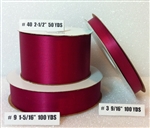 Ribbon #3 Satin Madame Red Berwick 100Yd Pk 1