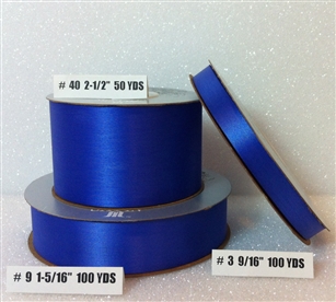 Ribbon #40 Satin Royal Blue  50 Yd Pk 1