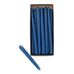 10" NAVY BLUE TAPER CANDLES (PACK OF 12)